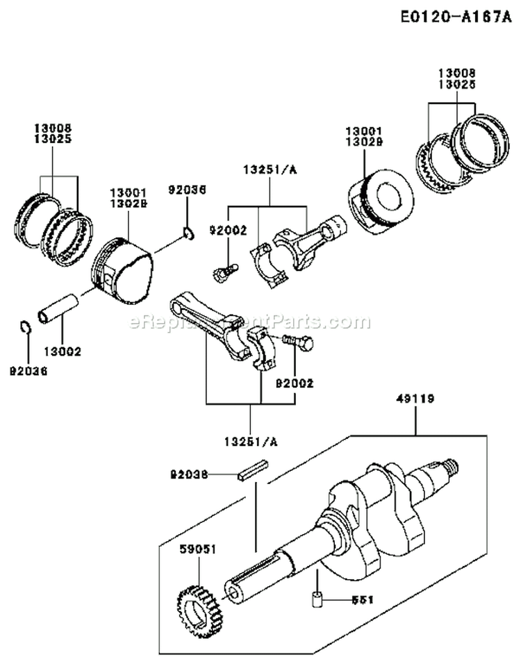 Page I Diagram and Parts List for FD661D AS06 Kawasaki Engine