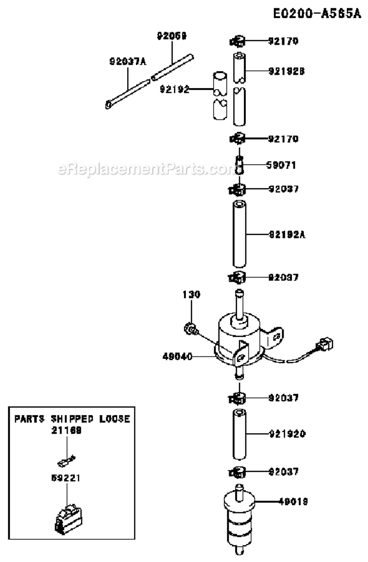 Page G Diagram and Parts List for FD711D BS00 Kawasaki Engine