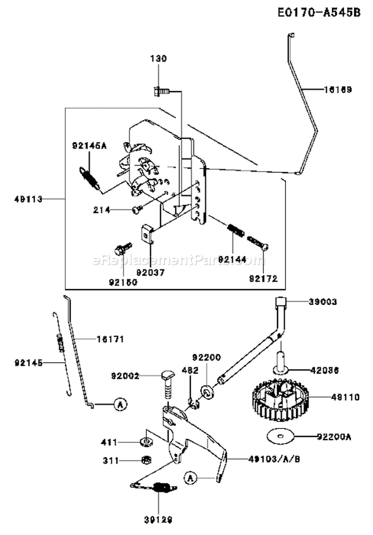 Page C Diagram and Parts List for FD731V CS05 Kawasaki Engine