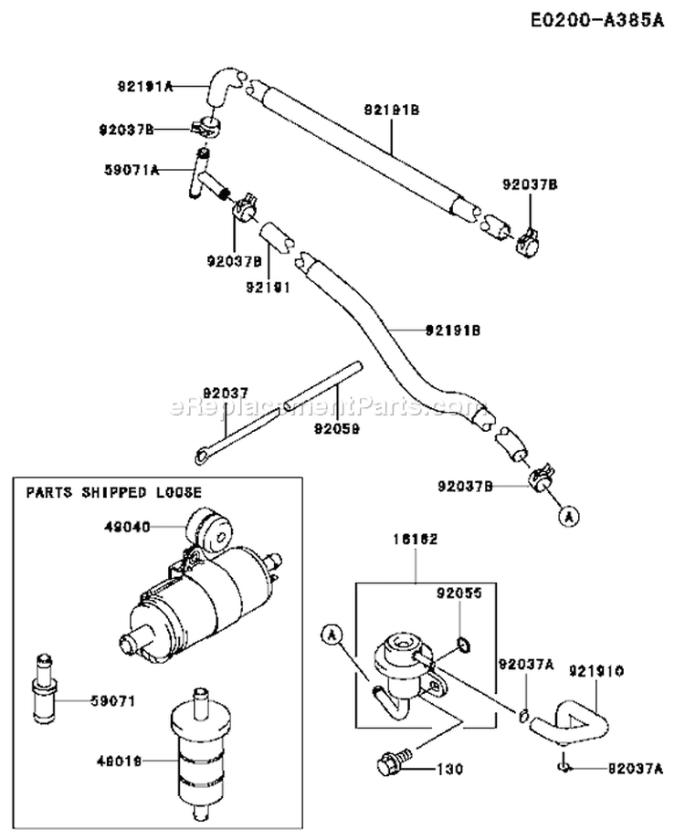 Page F Diagram and Parts List for FD791D AS01 Kawasaki Engine