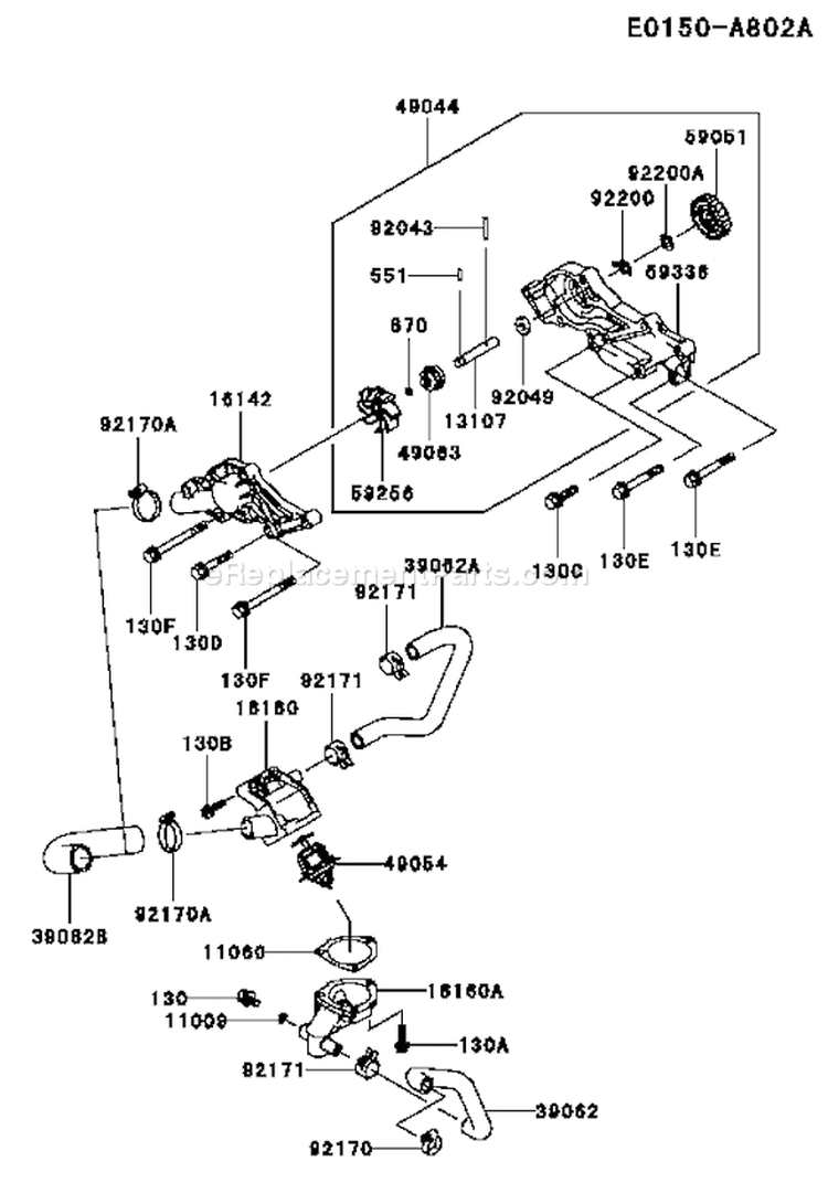 Page C Diagram and Parts List for FD791D AS07 Kawasaki Engine
