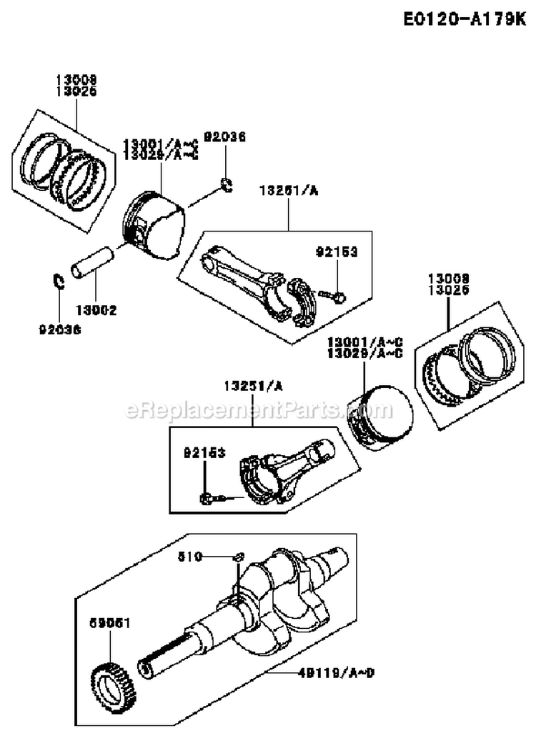 Page I Diagram and Parts List for FD791D CS04 Kawasaki Engine