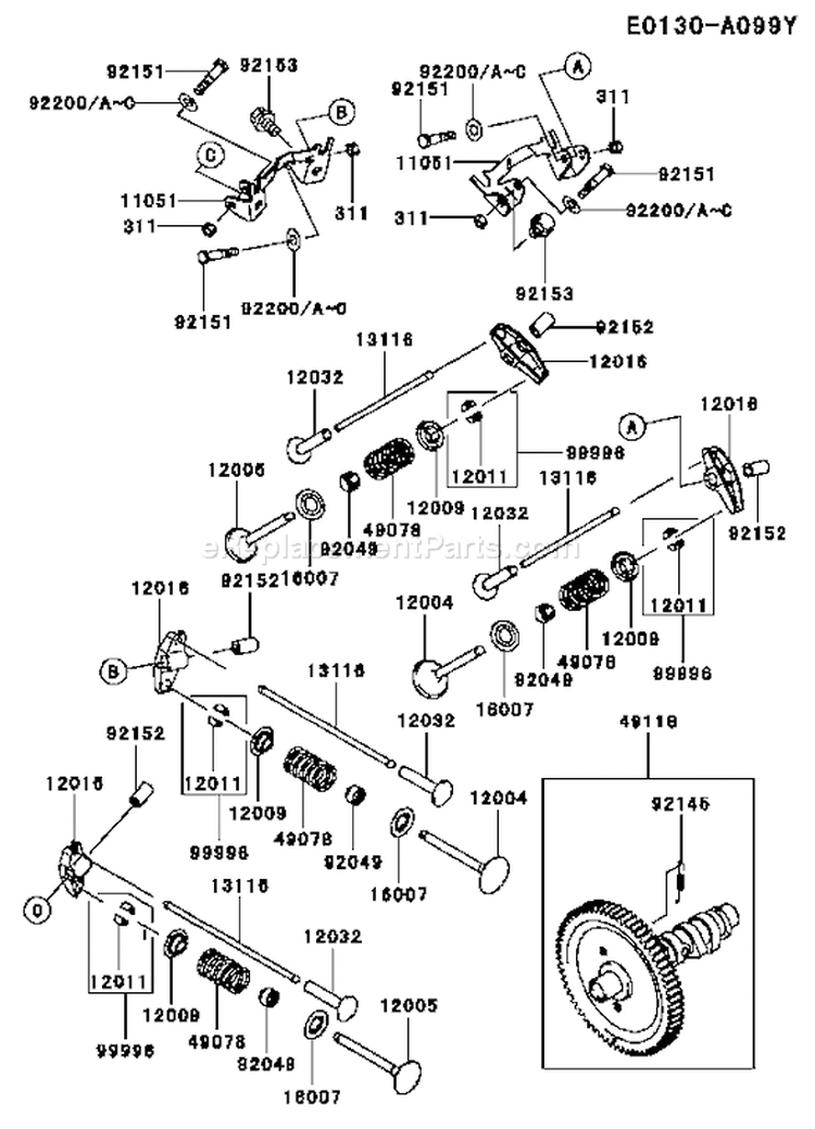 Page L Diagram and Parts List for FD791D CS05 Kawasaki Engine