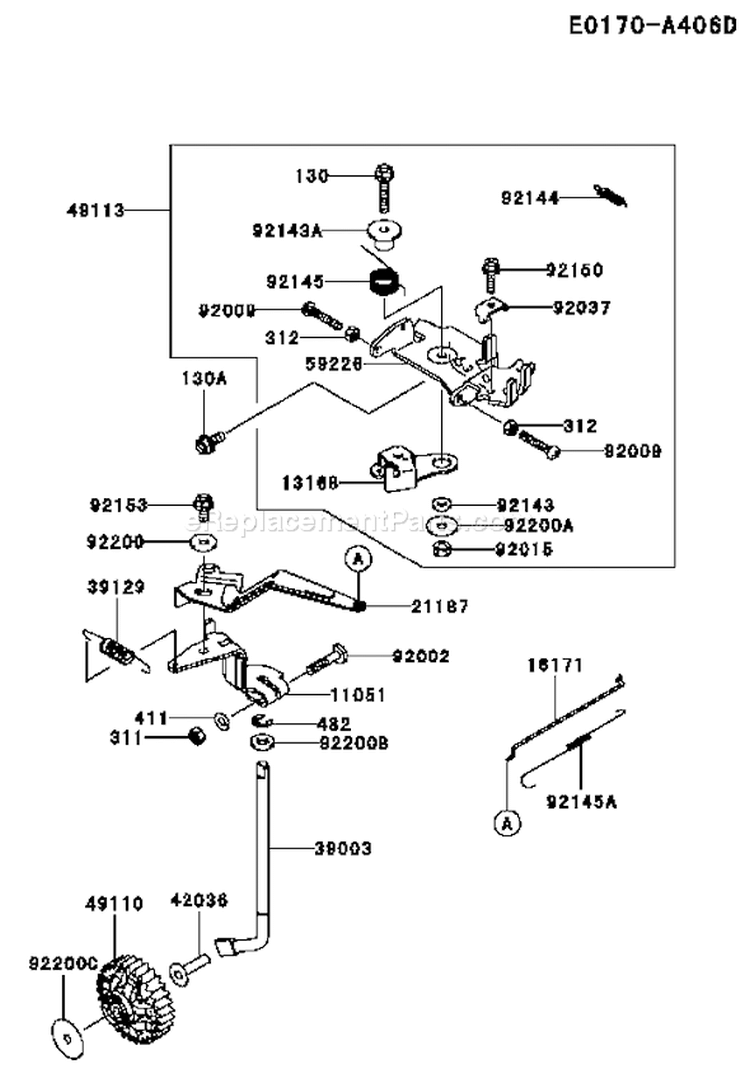 Page B Diagram and Parts List for FD791D DS00 Kawasaki Engine