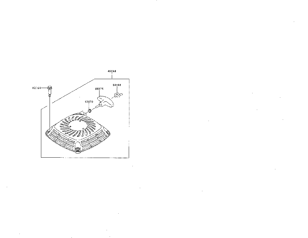 Starter Diagram and Parts List for FJ180V-AM18  Kawasaki Engine