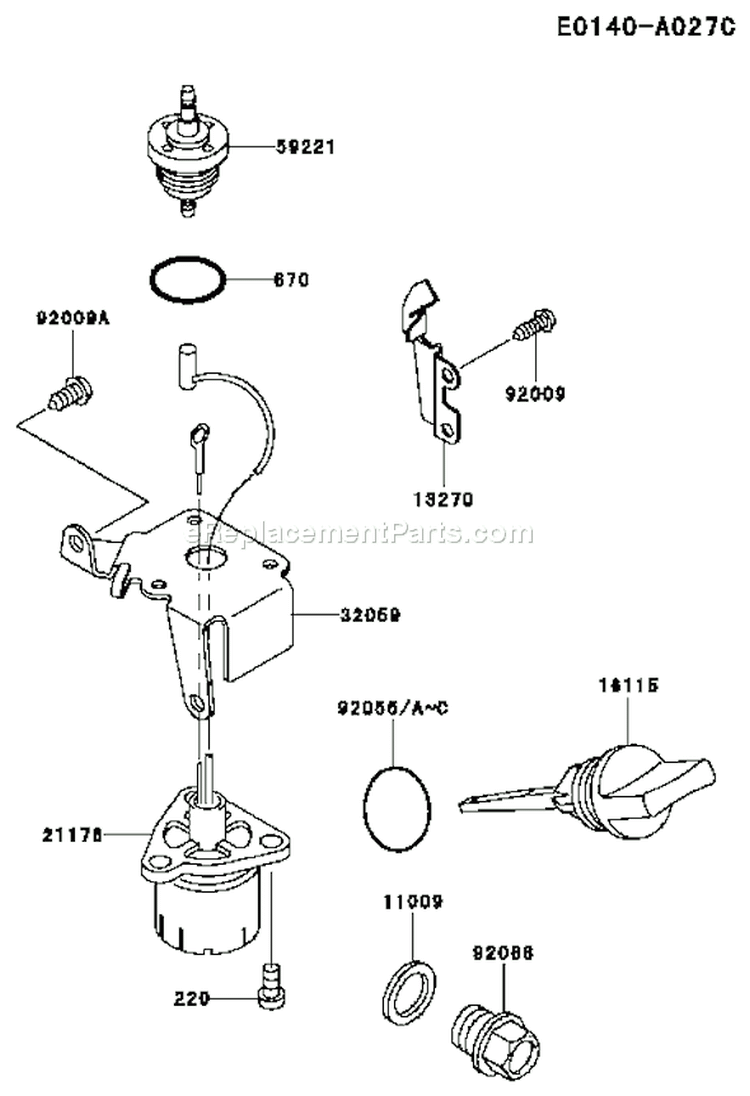 Page I Diagram and Parts List for FE120D BS00 Kawasaki Engine