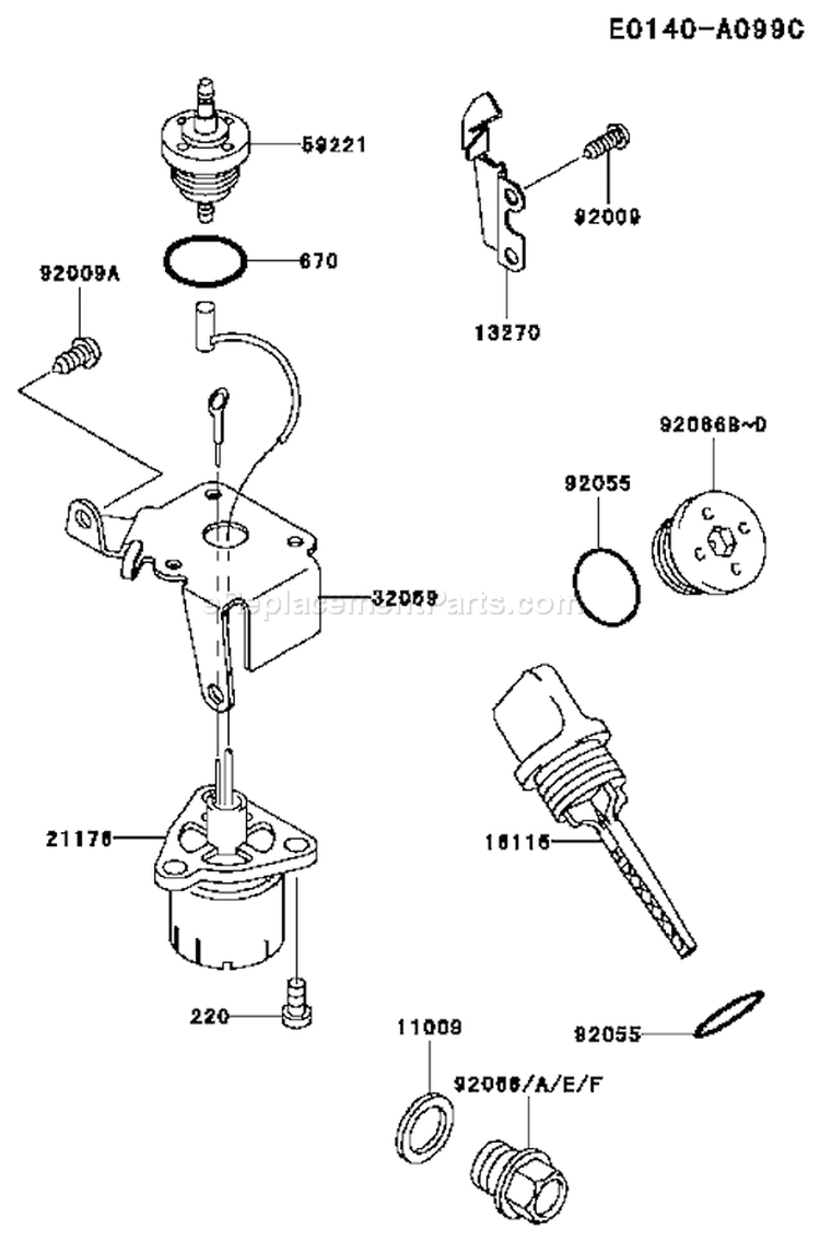 Page I Diagram and Parts List for FE120D DS04 Kawasaki Engine