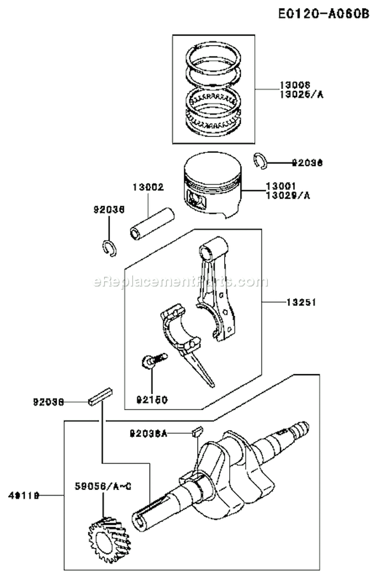 Page I Diagram and Parts List for FE120D AS02 Kawasaki Engine