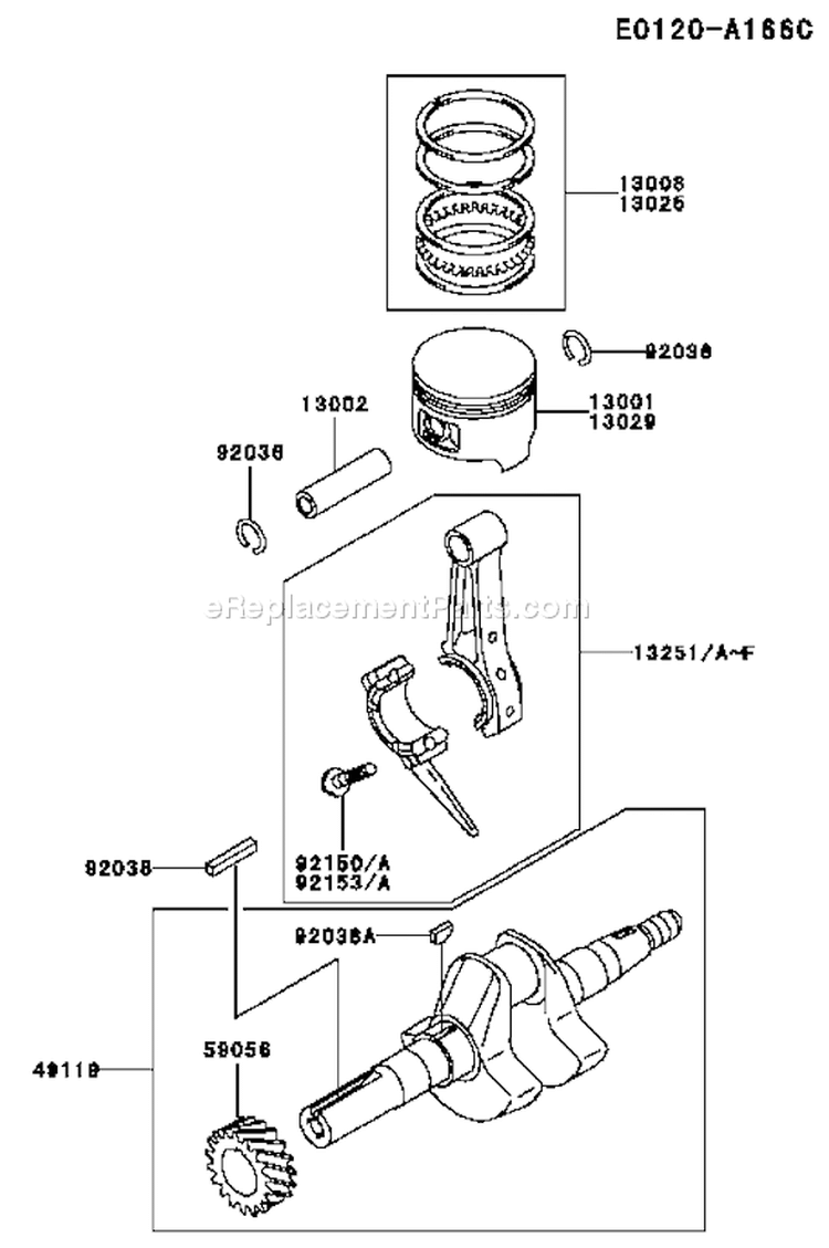 Page I Diagram and Parts List for FE120D HS02 Kawasaki Engine