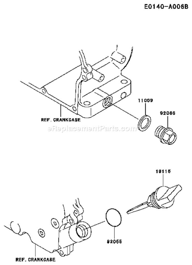 Page J Diagram and Parts List for FE120D HS02 Kawasaki Engine