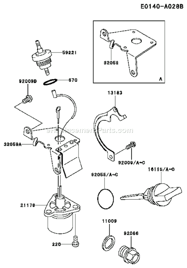 Page I Diagram and Parts List for FE170D DS00 Kawasaki Engine