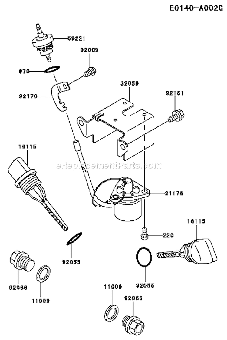Page I Diagram and Parts List for FE250D AS53 Kawasaki Engine