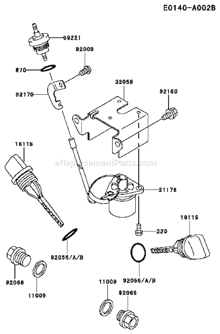 Page I Diagram and Parts List for FE250D BS00 Kawasaki Engine