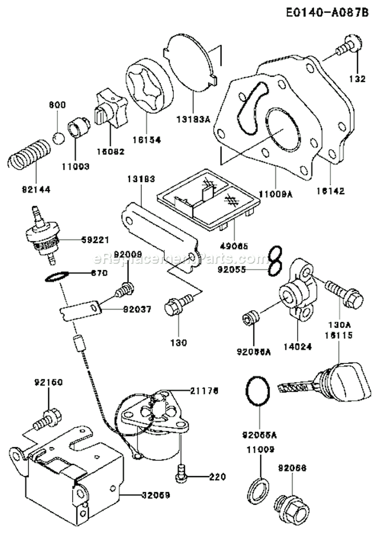 Page I Diagram and Parts List for FE290D AS21 Kawasaki Engine