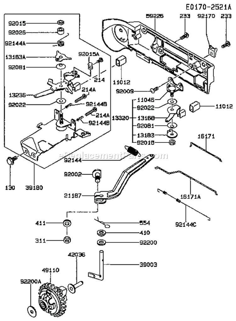 Page C Diagram and Parts List for FE350D AS01 Kawasaki Engine