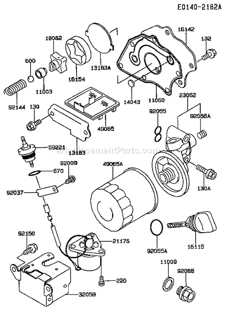 Page I Diagram and Parts List for FE350D AS01 Kawasaki Engine