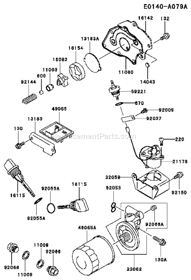 Page I Diagram and Parts List for FE350D AS07 Kawasaki Engine