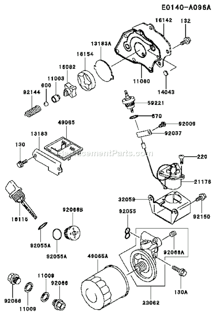 Page I Diagram and Parts List for FE350D AS15 Kawasaki Engine