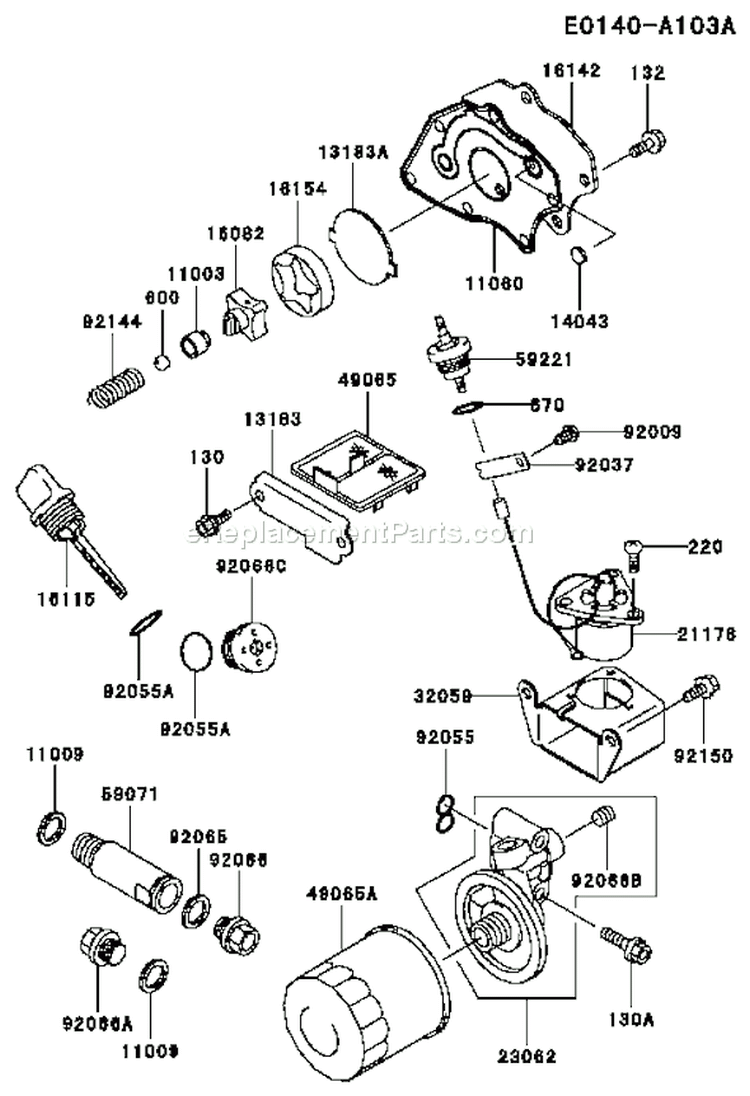 Page I Diagram and Parts List for FE350D BS13 Kawasaki Engine