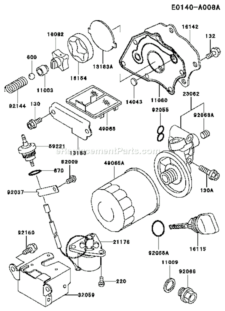 Page I Diagram and Parts List for FE350G AA50 Kawasaki Engine