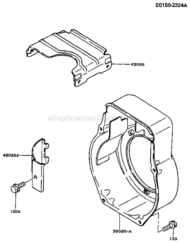 Page D Diagram and Parts List for FG150G BS00 Kawasaki Engine