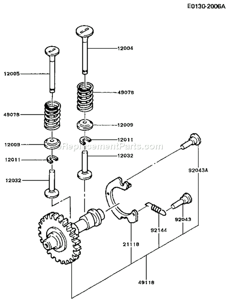 Page L Diagram and Parts List for FG150D DS00 Kawasaki Engine