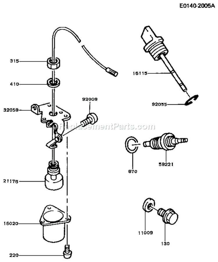 Page I Diagram and Parts List for FG150D DS00 Kawasaki Engine