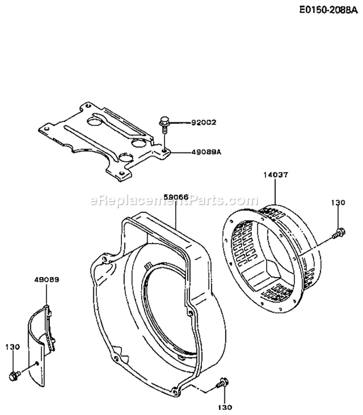 Page D Diagram and Parts List for FG270G AS01 Kawasaki Engine