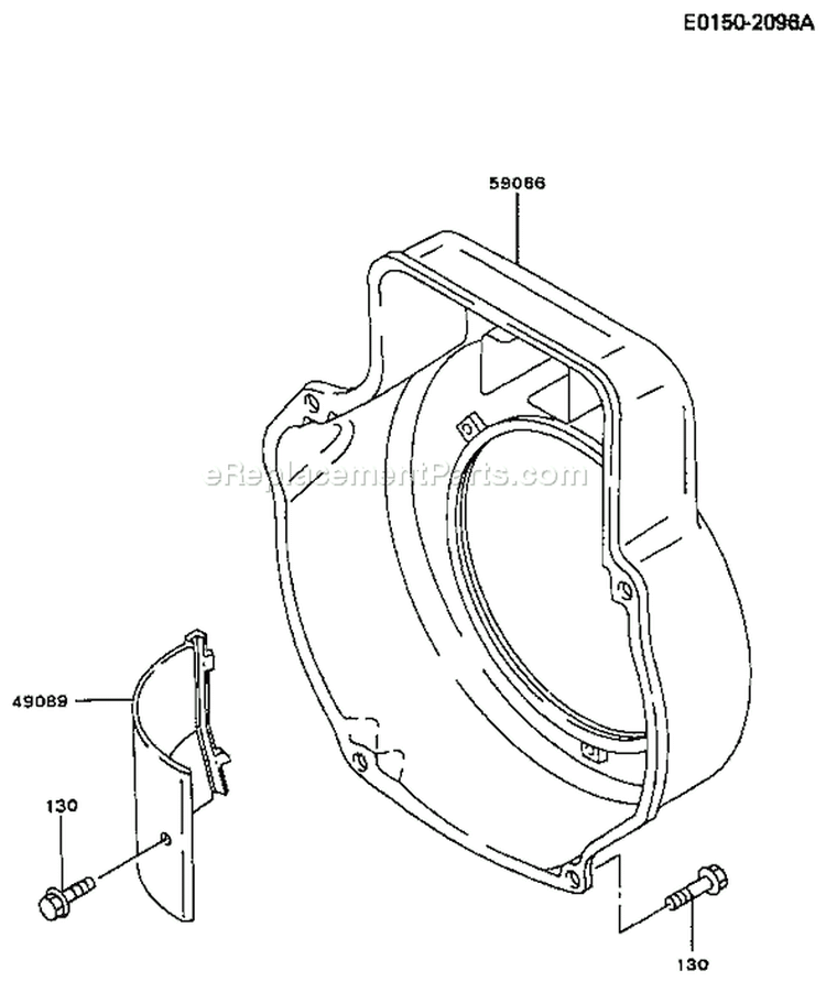 Page D Diagram and Parts List for FG300D BS13 Kawasaki Engine