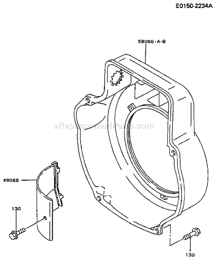 Page D Diagram and Parts List for FG300D BS16 Kawasaki Engine