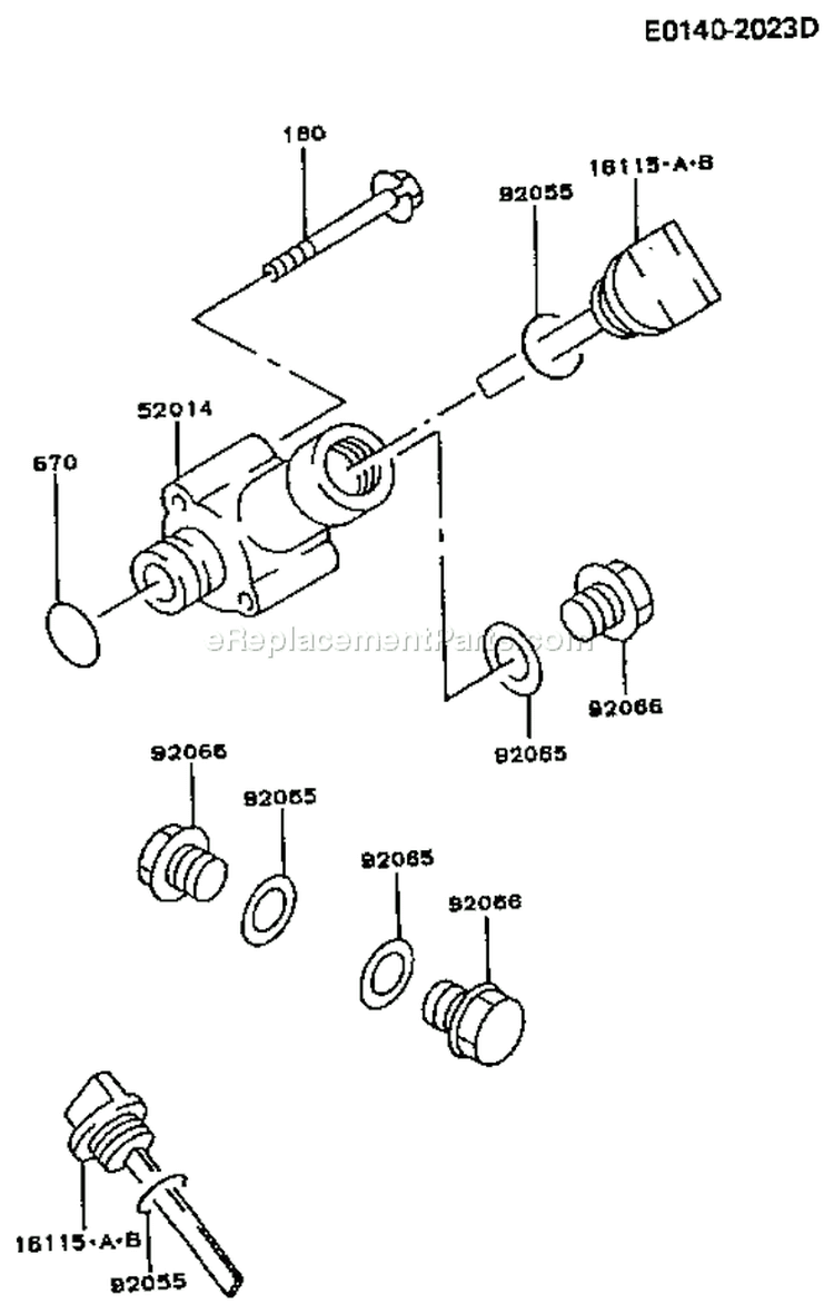 Page J Diagram and Parts List for FG300D CS09 Kawasaki Engine