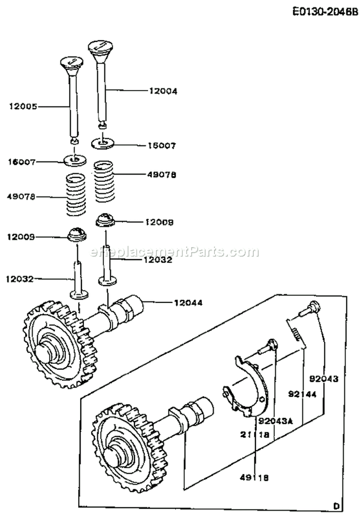 Page N Diagram and Parts List for FG300D CS09 Kawasaki Engine