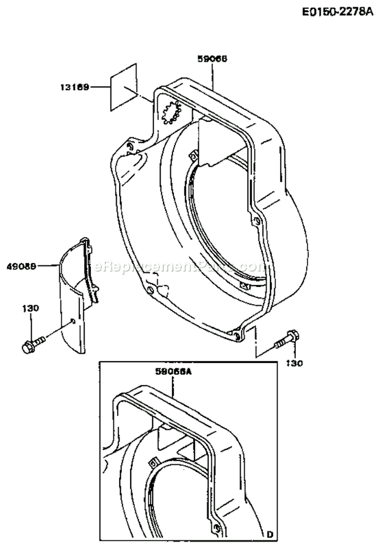 Page D Diagram and Parts List for FG300D CS09 Kawasaki Engine