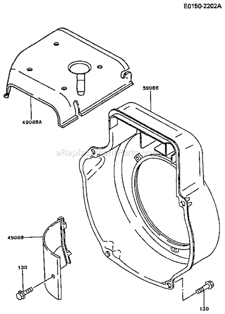 Page D Diagram and Parts List for FG300D EM81 Kawasaki Engine