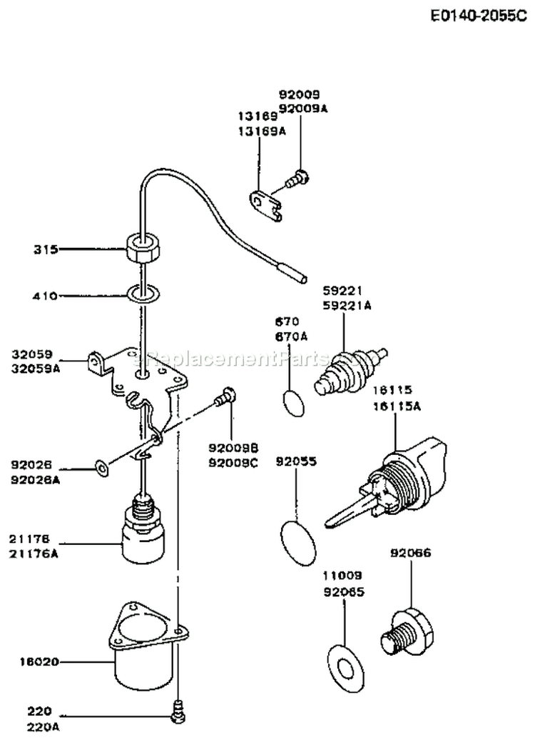 Page I Diagram and Parts List for FG300D FS01 Kawasaki Engine