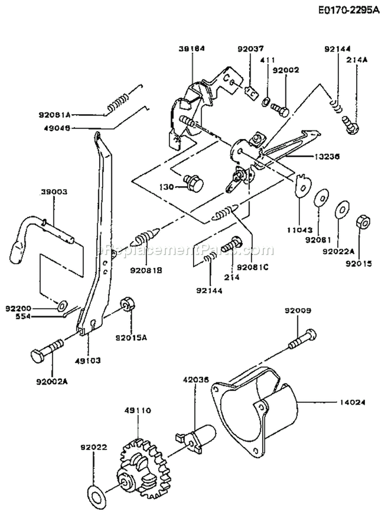 Page C Diagram and Parts List for FG300D FS02 Kawasaki Engine