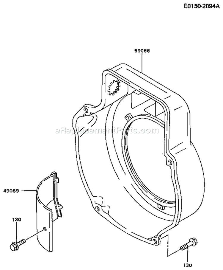 Page D Diagram and Parts List for FG300D HS00 Kawasaki Engine
