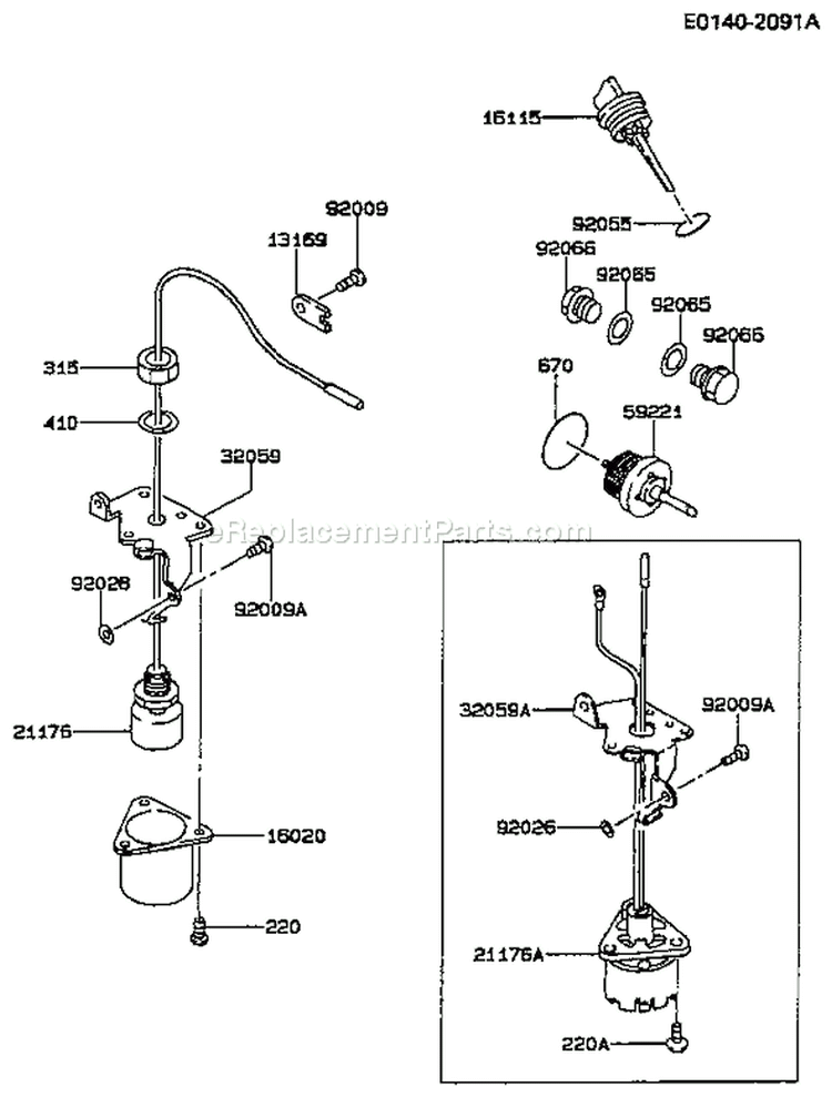 Page I Diagram and Parts List for FG300D HS00 Kawasaki Engine