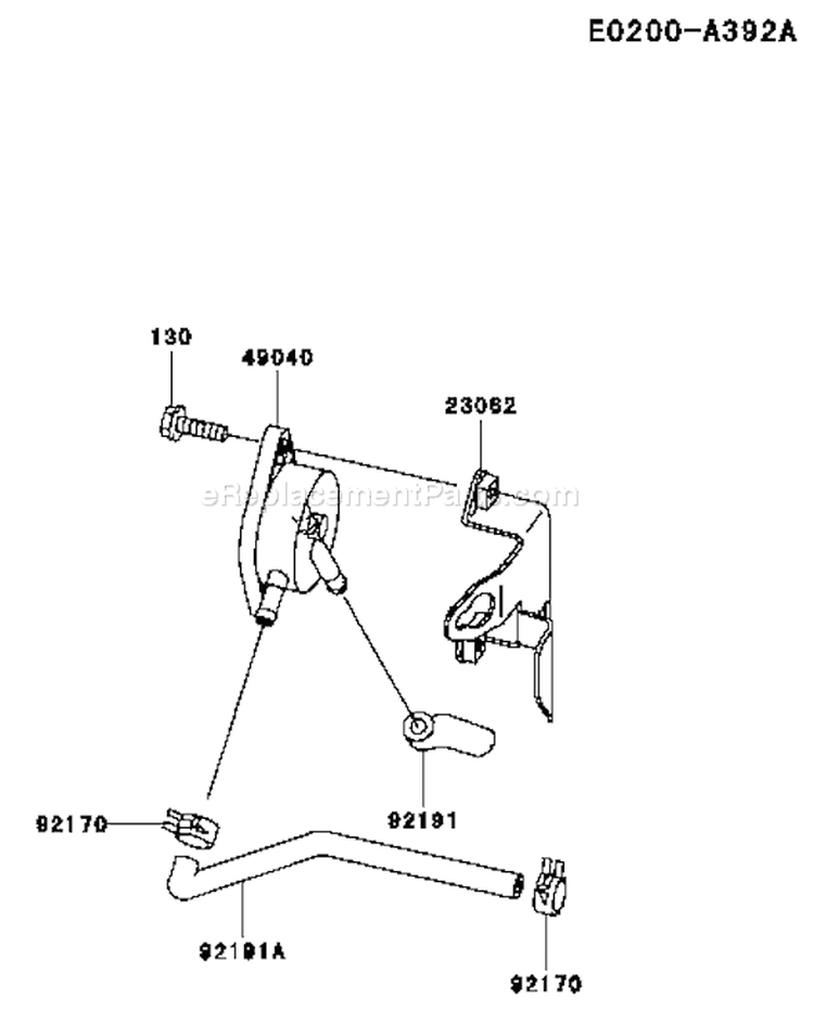 Page G Diagram and Parts List for FH381V AS08 Kawasaki Engine
