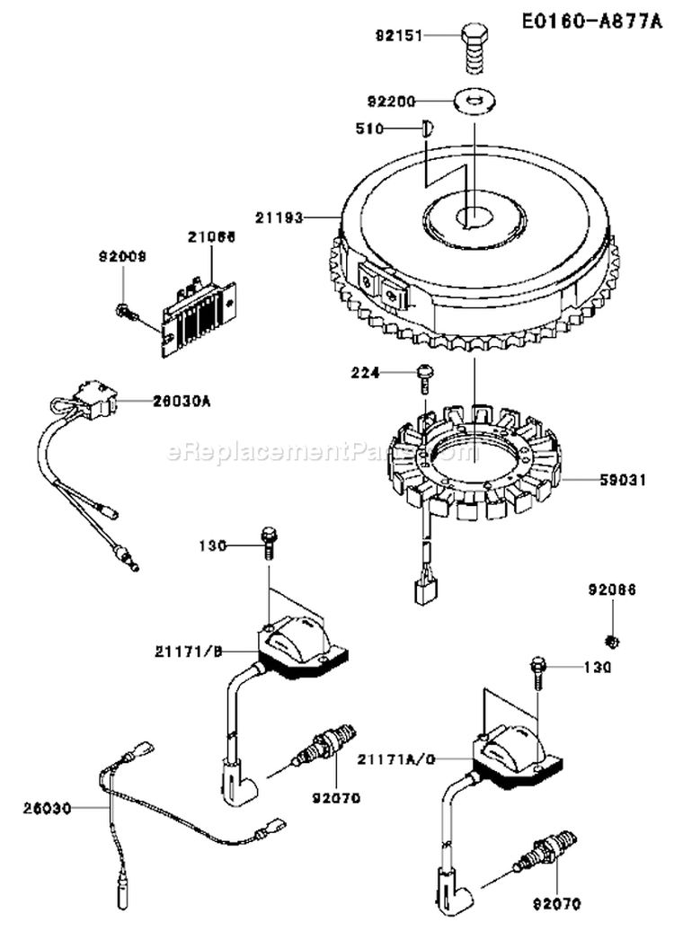 Page F Diagram and Parts List for FH381V AS09 Kawasaki Engine