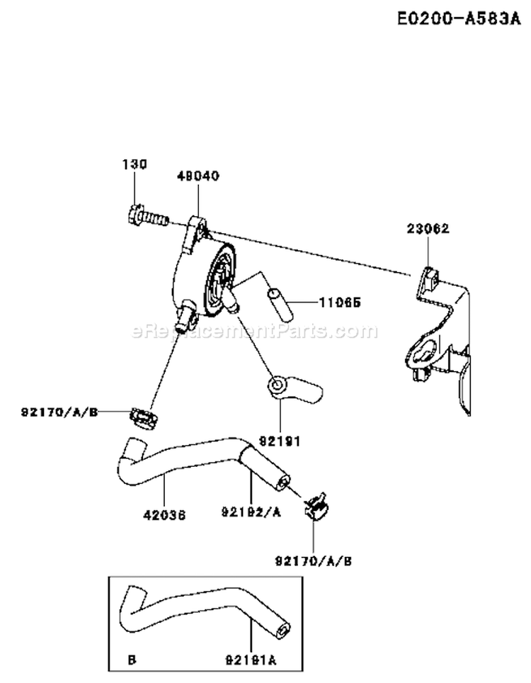 Page G Diagram and Parts List for FH381V CS08 Kawasaki Engine