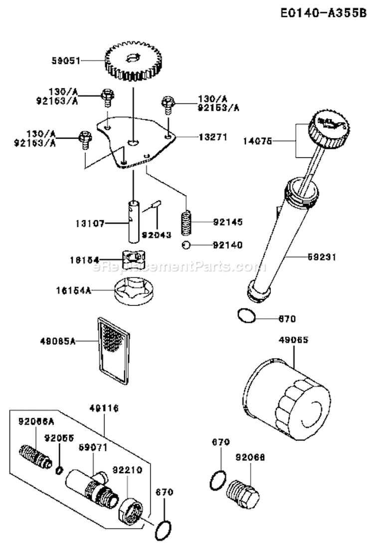 Page I Diagram and Parts List for FH381V BS28 Kawasaki Engine