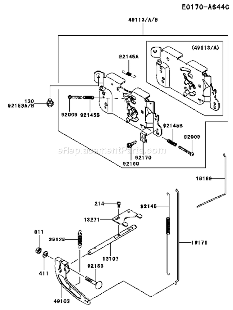 Page C Diagram and Parts List for FH381V DS21 Kawasaki Engine