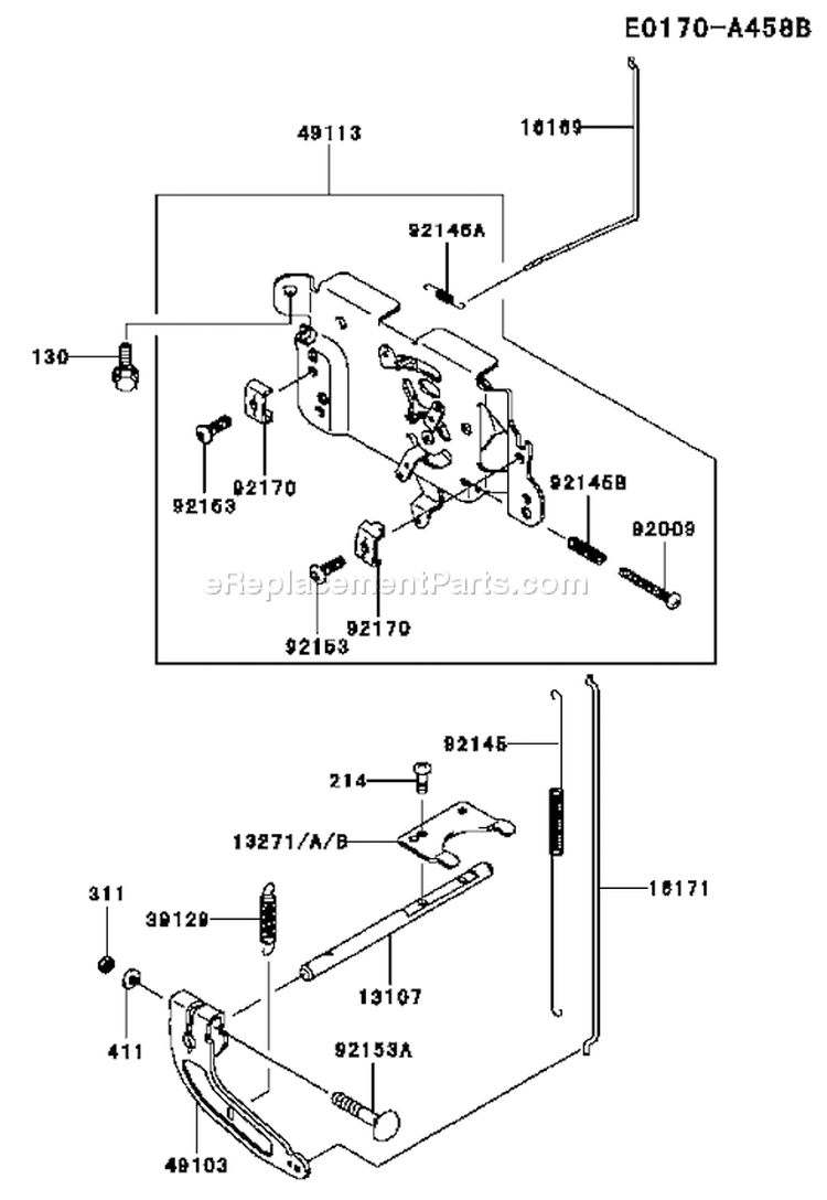 Page C Diagram and Parts List for FH430V BS04 Kawasaki Engine