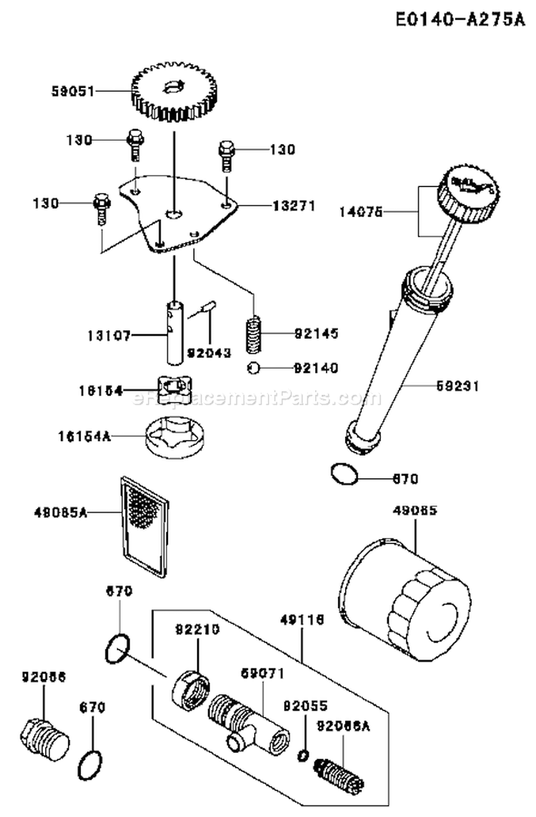 Page I Diagram and Parts List for FH381V AS23 Kawasaki Engine