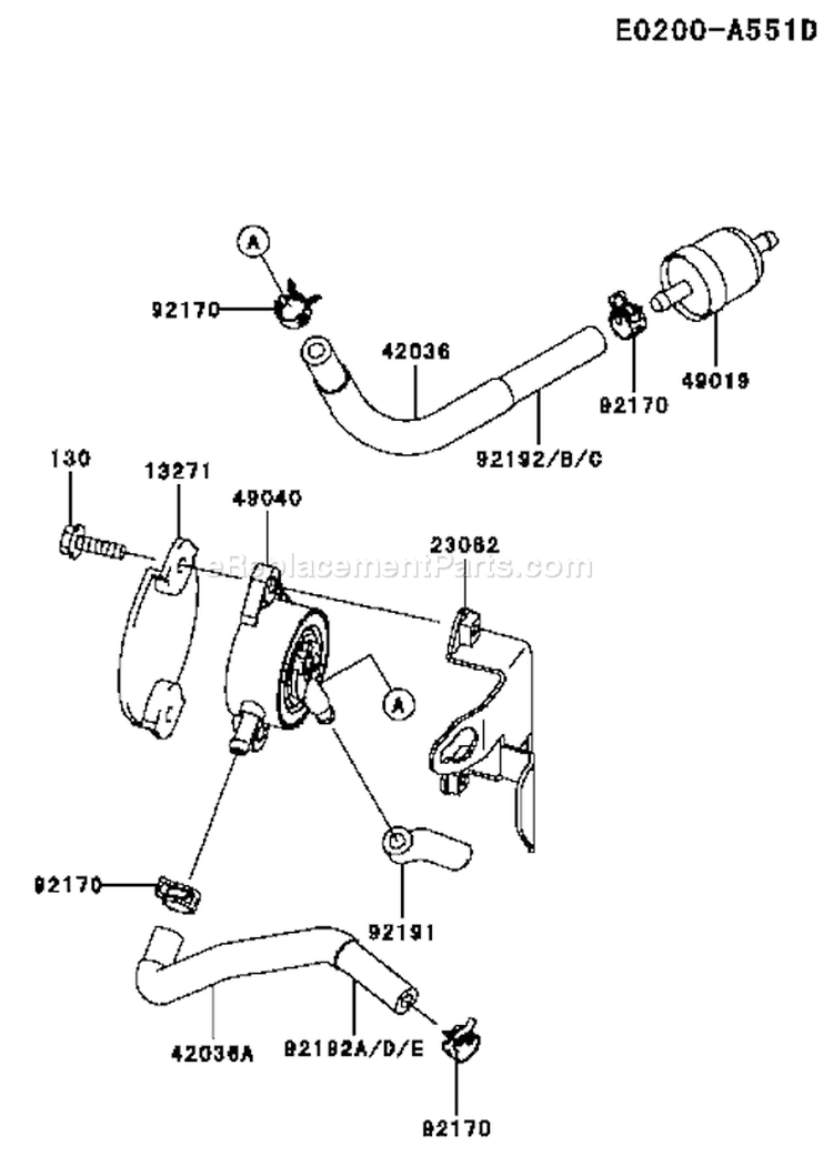 Page G Diagram and Parts List for FH430V AS38 Kawasaki Engine