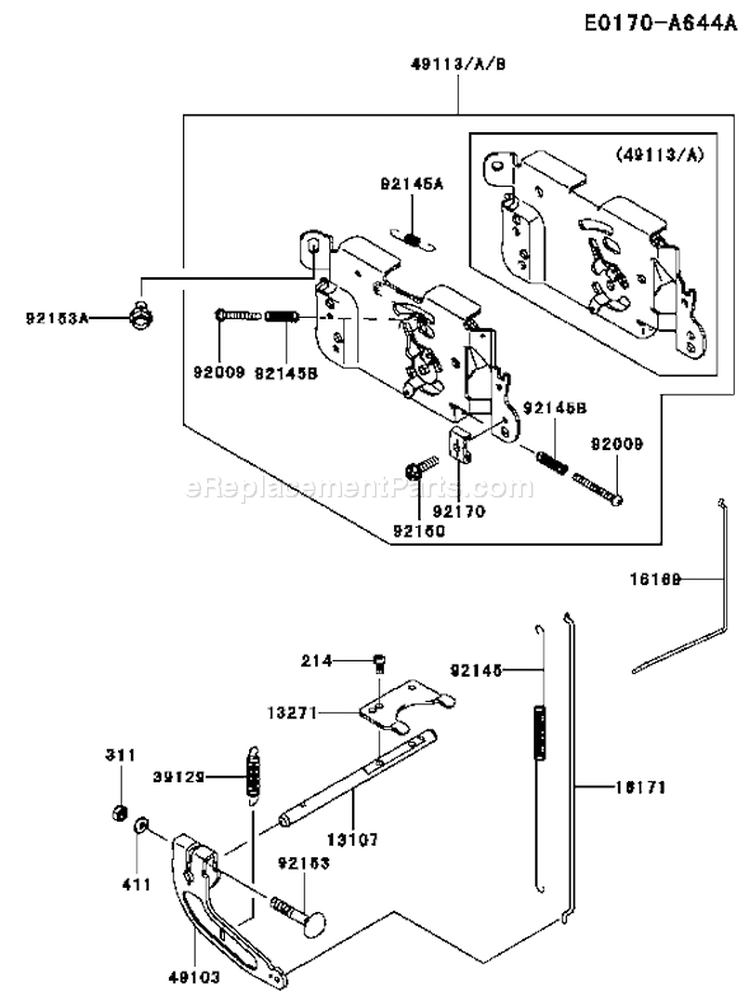 Page C Diagram and Parts List for FH381V BS51 Kawasaki Engine