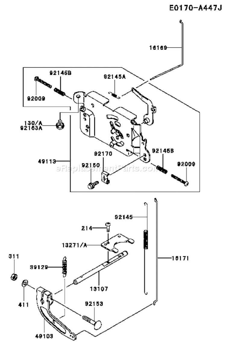 Page C Diagram and Parts List for FH430V BS05 Kawasaki Engine