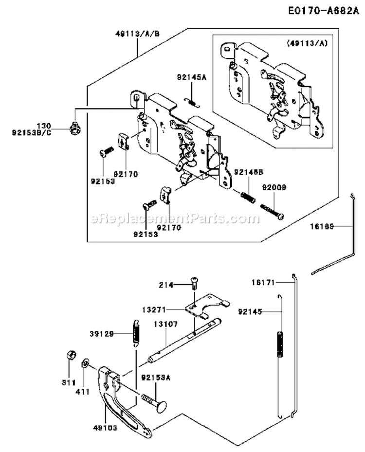 Page C Diagram and Parts List for FH430V CS04 Kawasaki Engine