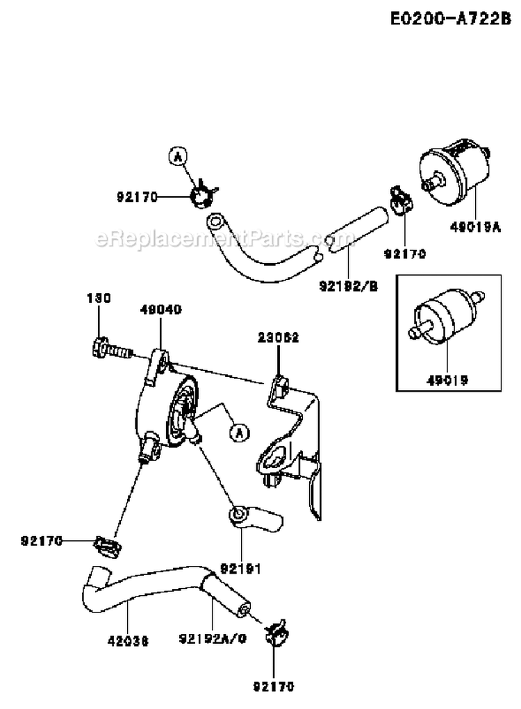 Page G Diagram and Parts List for FH430V DS25 Kawasaki Engine